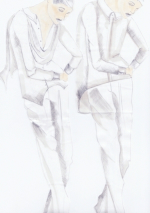 Witchery White Shirt Design Award: Winning design by Whitehouse Institute of Design student Holly Moore.
